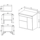 Cucina Victoria, panna, 90x60. Classe energetica A,TR93P