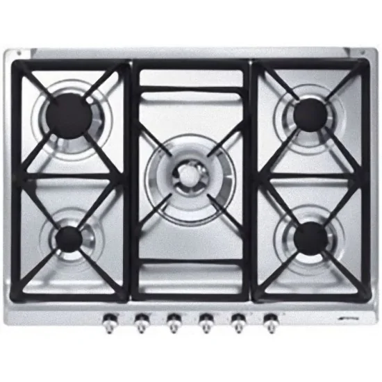 smeg Cooking plan, 70厘米,无锈钢。. SE70GHS-5