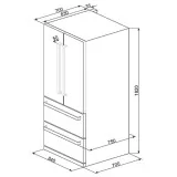 sMEG FQ55FXE French Door Refrigerator