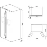 sMEG SBS63XE SIDE-BESTIMMER Kühlschrank,