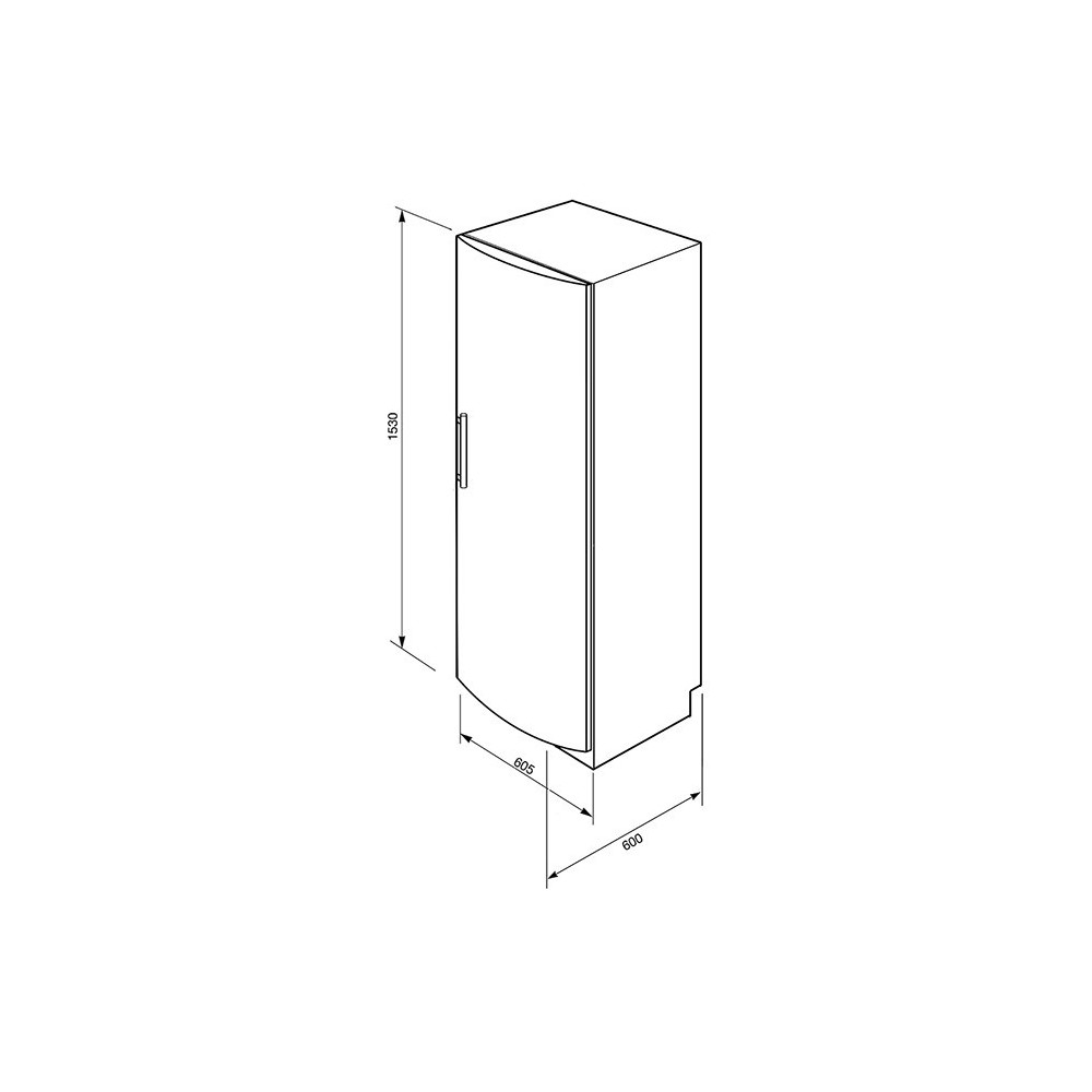 smeg cv31x2pne Congelatore verticale, 60 cm, acciaio inox antimpronta