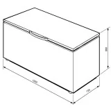 smeg co402 Ларь морозильный, 155,5 см, белый
