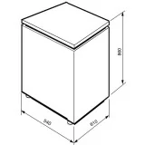 smeg cv31x2pne Congelatore verticale, 60 cm, acciaio inox antimpronta