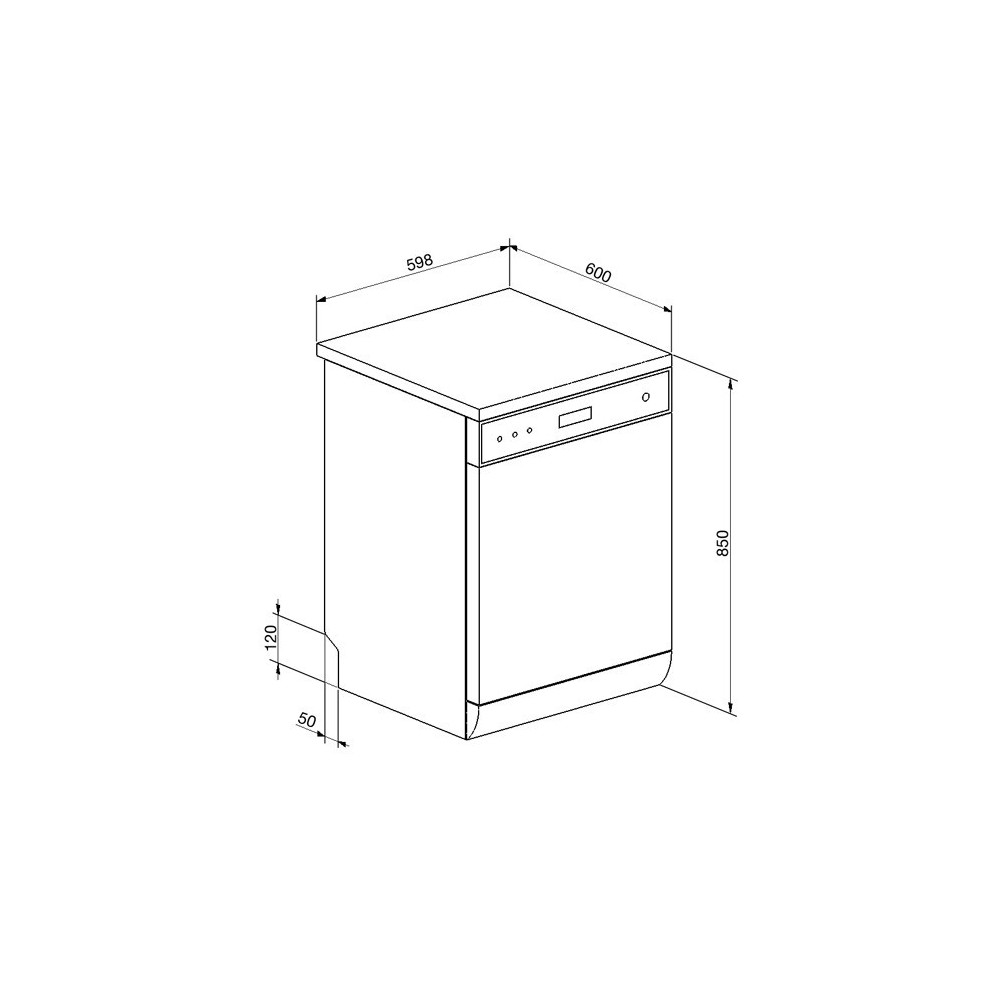 smeg lvs325fx Lavavajillas Inox A+