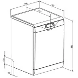 smeg lvs375sx Lavastoviglie Silver con porta Inox Antimpronta 