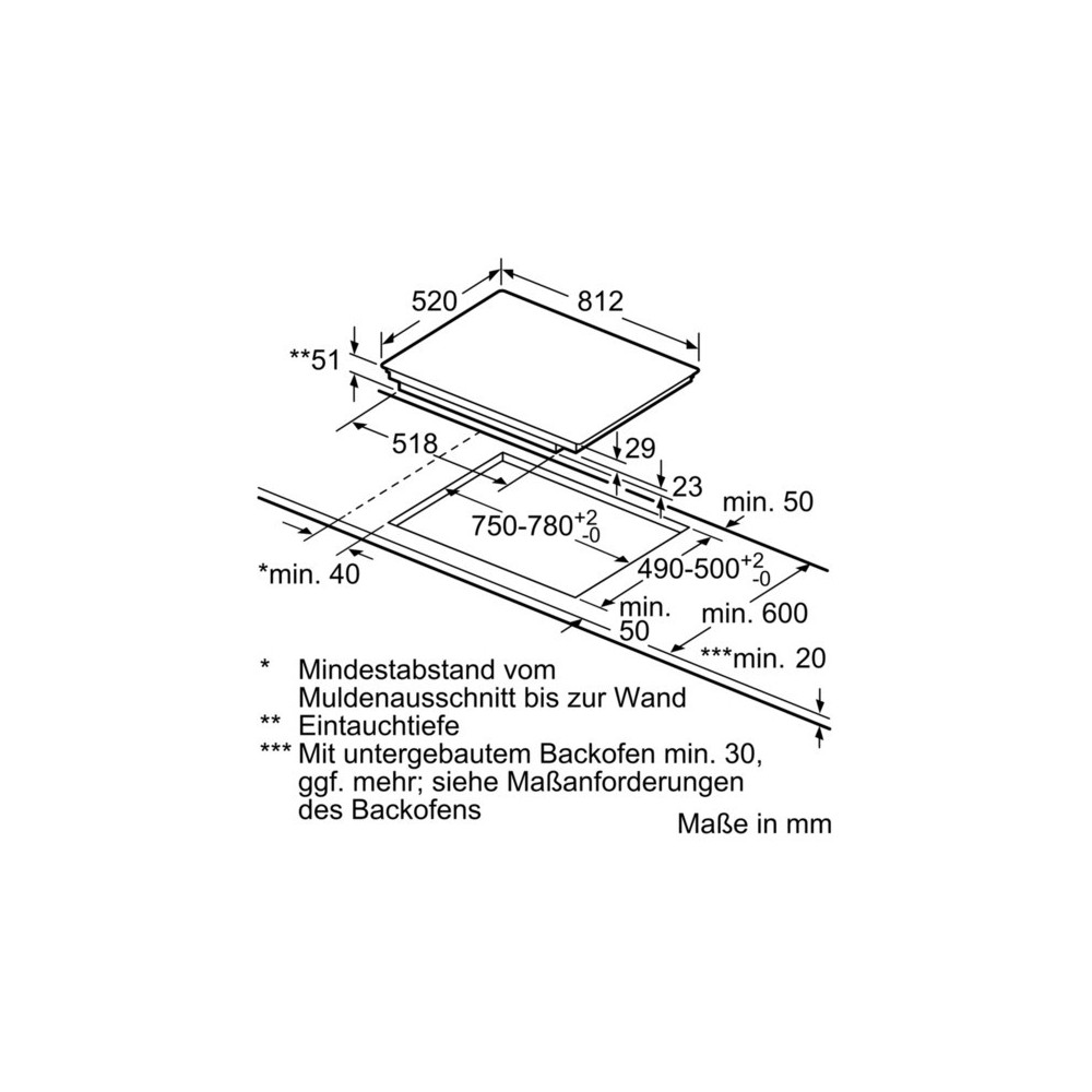 siemens Induction hob 80 cm,EX875LYC1E