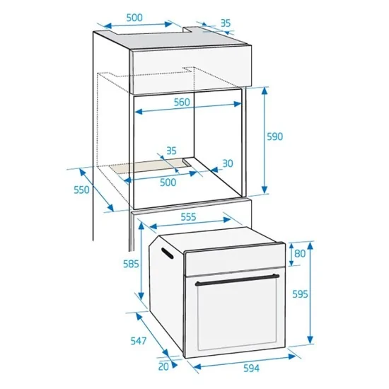Beko BIR36100XOS Horno multifuncional BekoPro line
