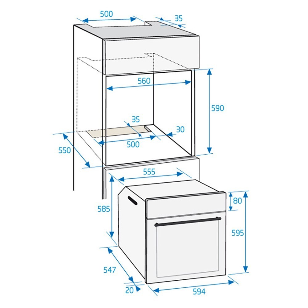 Beko BIR36100XOS Forno multifunzione linea BekoPro