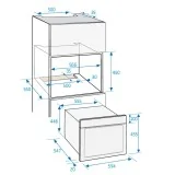 Beko BCW18500X Компактный печь Superia с 40 L полости