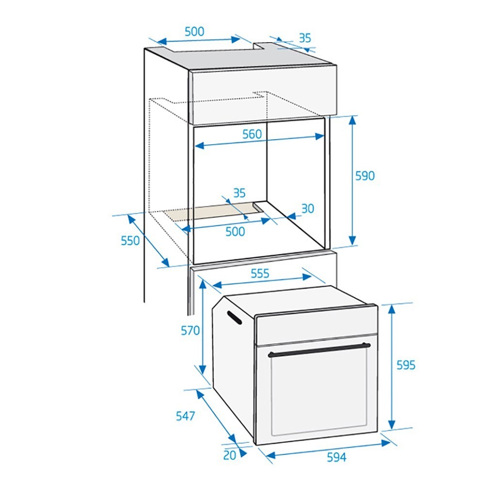 beko OIM27200X Forno multifunzione linea Classic