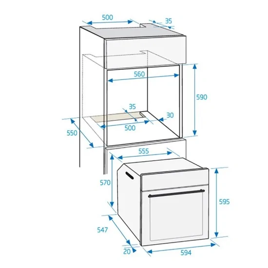 beko OIM27200X Многофункциональный печь Классическая линия