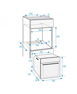 BEKO RBIM19200AD - Forno Rustico da incasso multifunzione da 60 cm