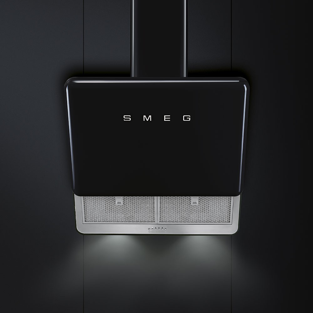 smeg KFAB75 Cappa a parete, estetica Anni '50, rossa, 75 cm