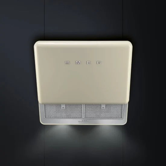 smeg KFAB75 Cappa a parete, estetica Anni '50, rossa, 75 cm