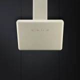 smeg KFAB75CR Cappa a parete, estetica Anni '50, panna, 75 cm