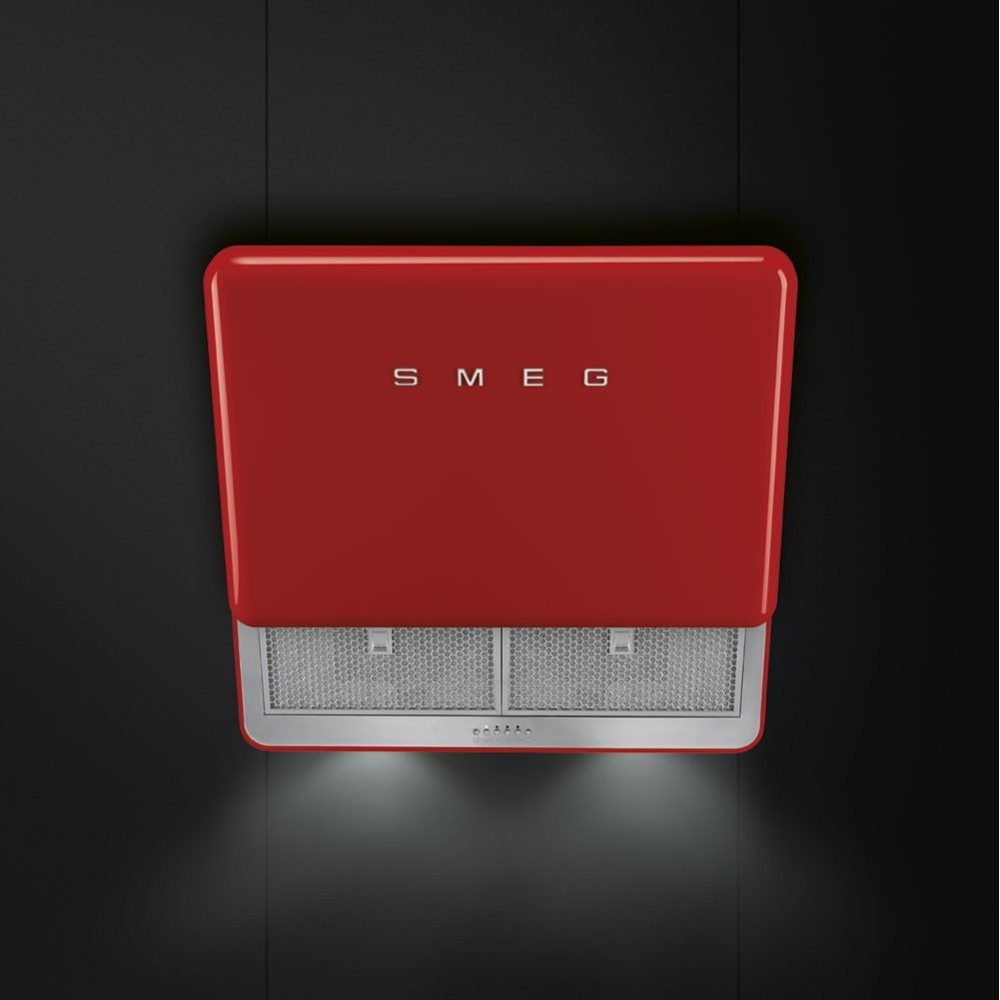 smeg KFAB75RD Стены, эстетика Anni '50, красный, 75 см