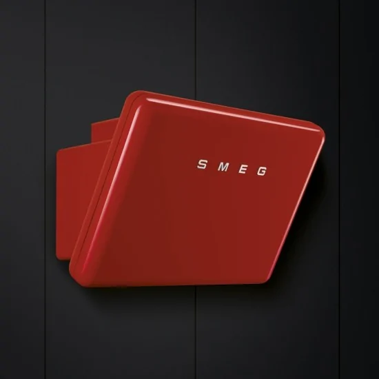 smeg KFAB75RD Capota de pared, estética Anni '50, rojo, 75 cm