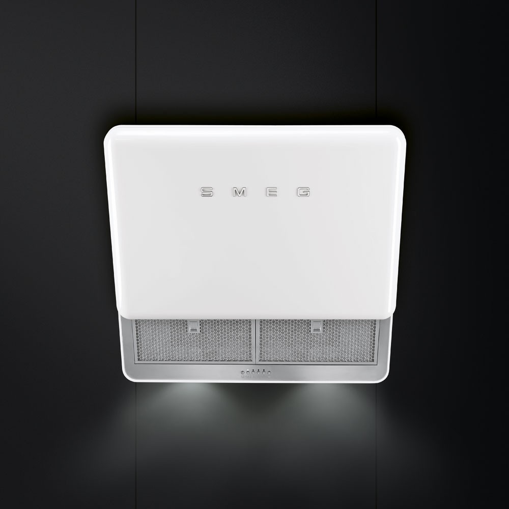 smeg KFAB75WH Стены, эстетика Anni '50, белый, 75 см