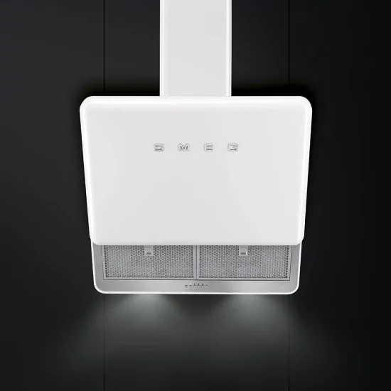 smeg KFAB75WH Стены, эстетика Anni '50, белый, 75 см