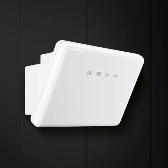 smeg KFAB75WH Capota de pared, estética Anni 50, blanco, 75 cm