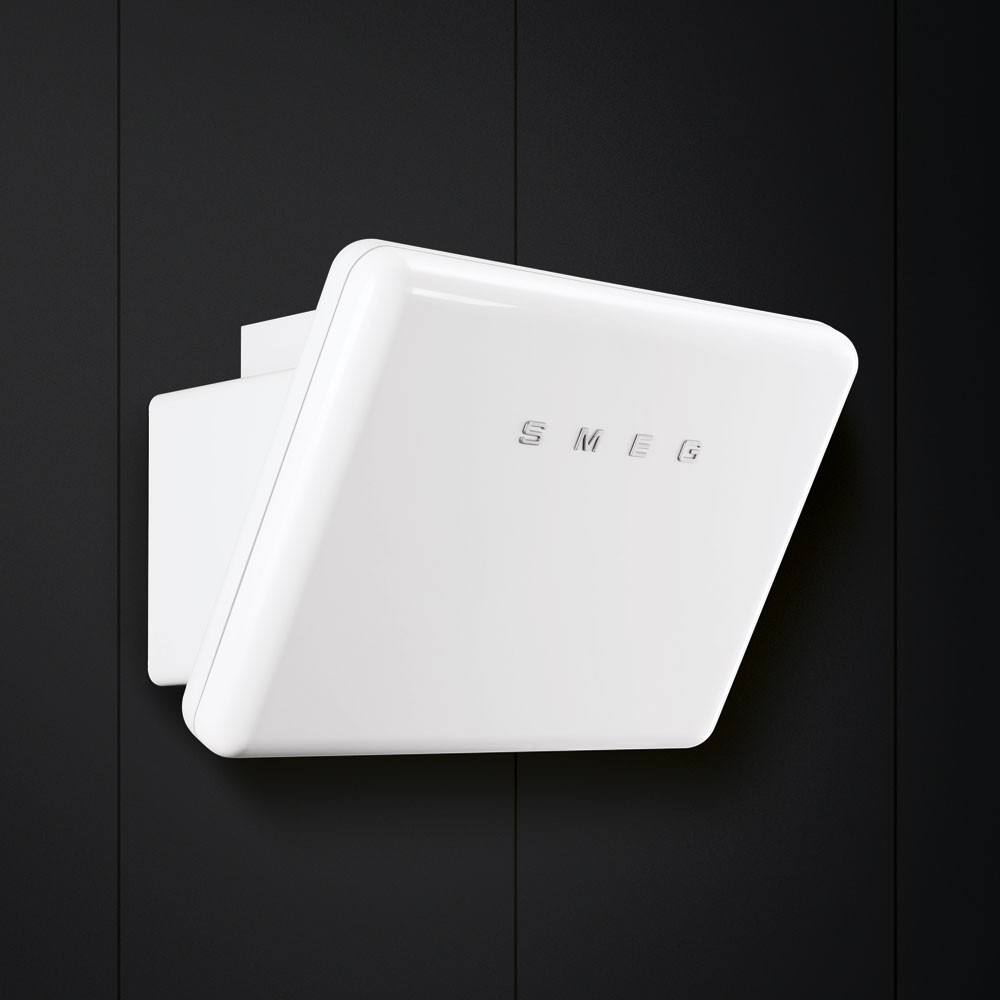 smeg KFAB75WH Capota de pared, estética Anni 50, blanco, 75 cm