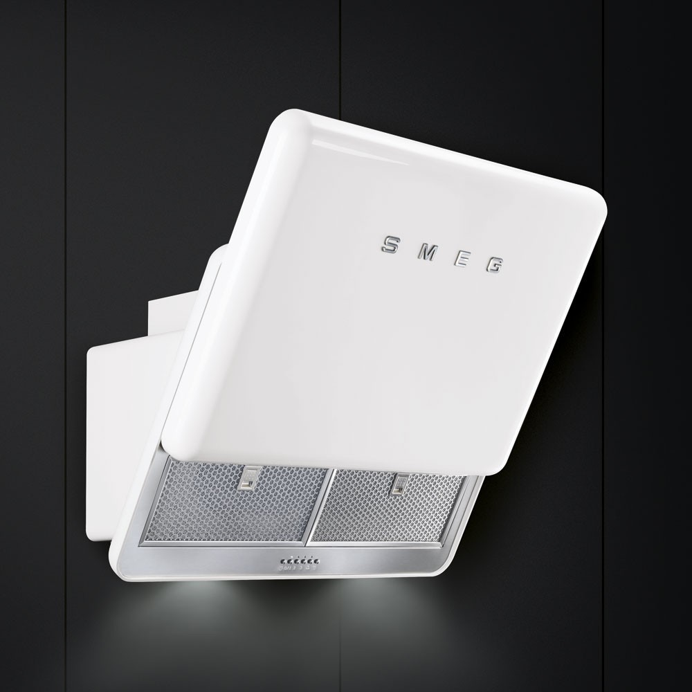 smeg KFAB75 Cappa a parete, estetica Anni '50, rossa, 75 cm