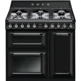 smeg TR93BL Cocina Victoria, negro brillante