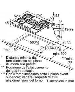 siemens Piano Cottura da 75 cm in Vetro Temperato Nero,ep816qb21e