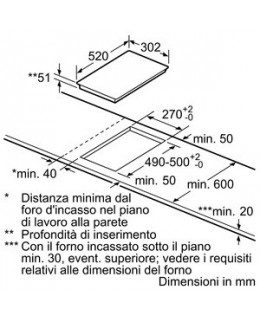 siemens Piano Cottura  Induzione da 30 cm,eh375me11e
