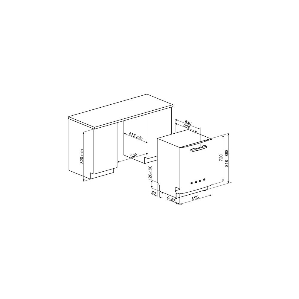 smeg ST2FABRD modello sotto top lavastoviglie 