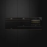 smeg ctps613nr Sommelier Drawer, Eclipse Black Glass