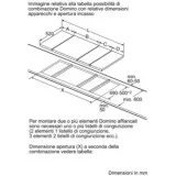 siemens ET375FFB1E Profili laterali in acciaio inox Domino vetroceramica 30 cm