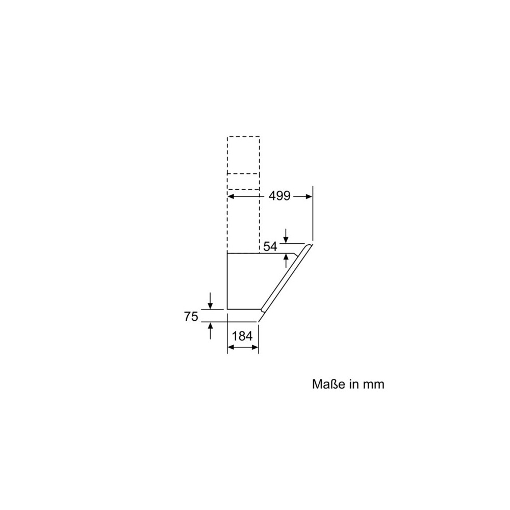 siemens LC86KA670 Cappa aspirante per montaggio a muro Design inclinato Larghezza 80 cm