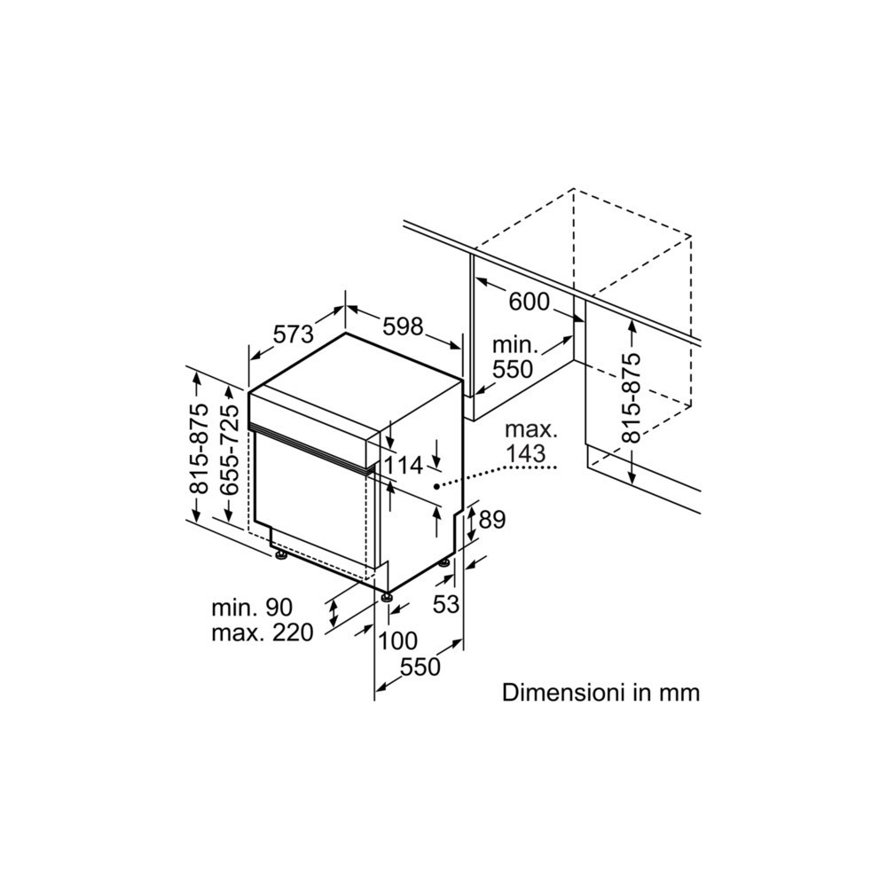 lave-vaisselle S415M80S1E en acier inoxydable intégré