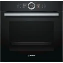 bosch HSG636BS1 Built-in 60 cm black glass steam oven