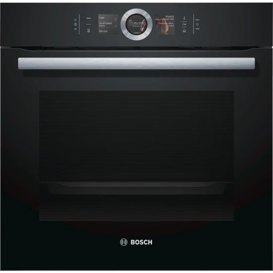 bosch HSG636BS1 Built-in 60 cm black glass steam oven