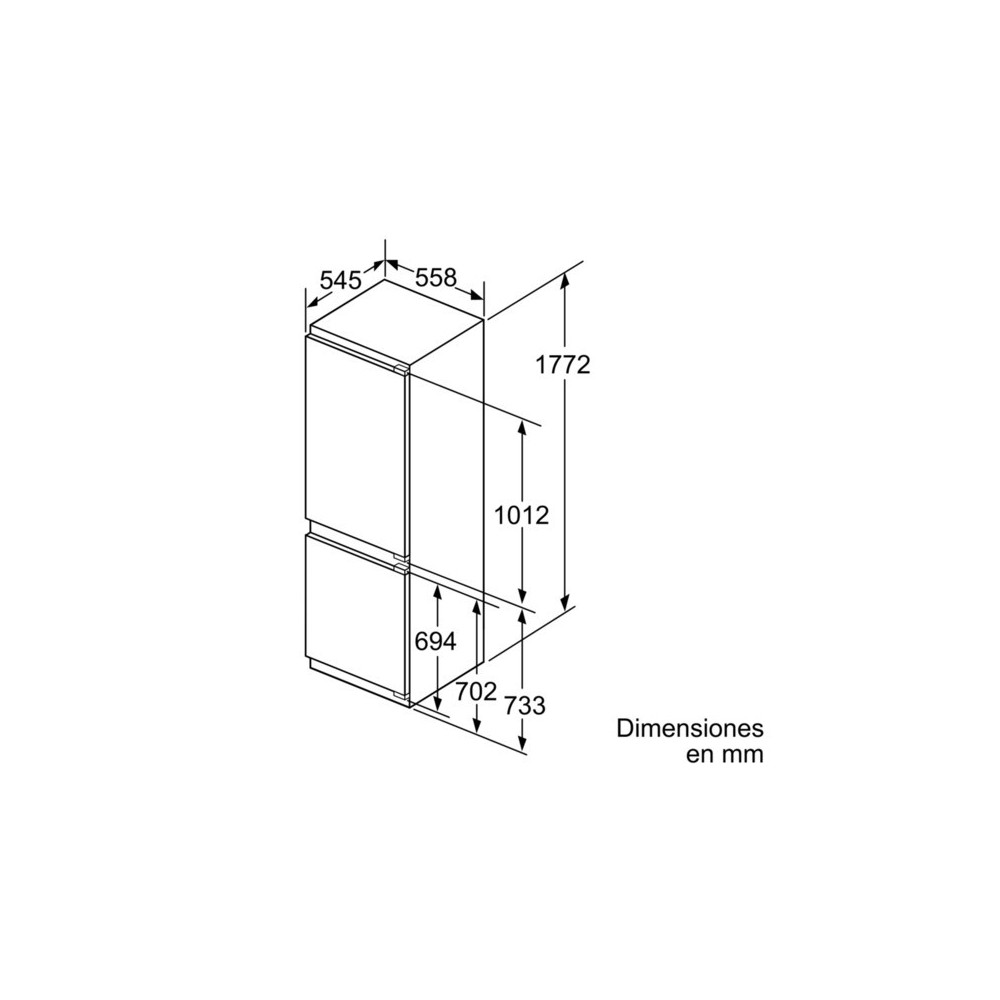 bosch KIN86AF30F frigorifero combinato integrabile