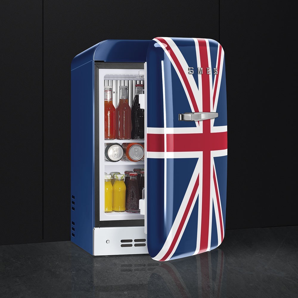 smeg FAB5LUJ Minibar anni '50, Union Jack, 40 cm