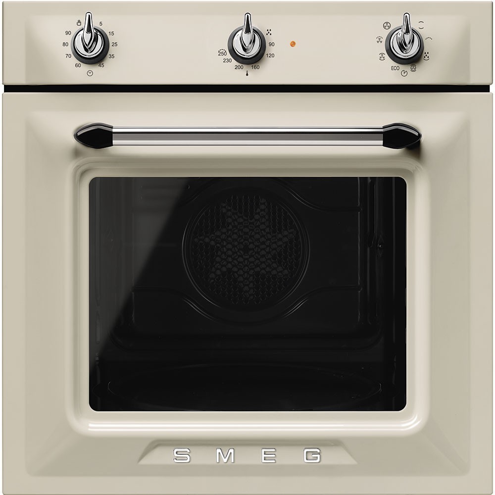 smeg sf6903p Heißluftherd, 60 cm, creme Ästhetik