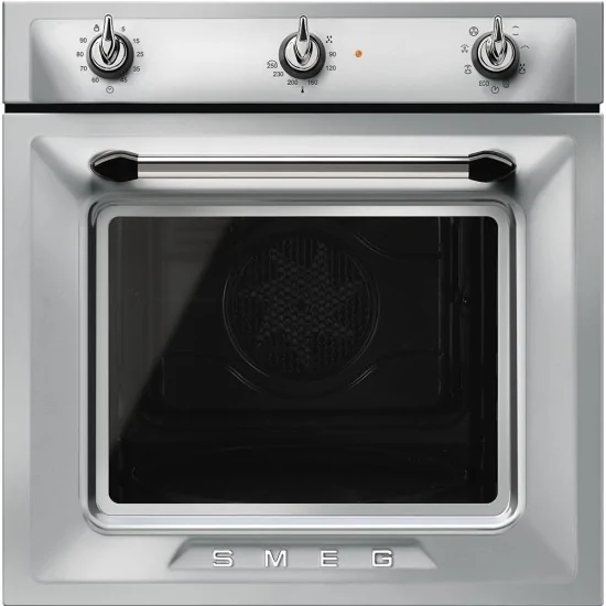 smeg sf6905x1 风扇烤箱，60 厘米，防指纹不锈钢