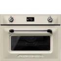 smeg SF4920MCP Kompakt Kombi-Mikrowelle, Creme