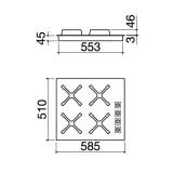 barazza Unique da 60 1PUN64 piano cottura