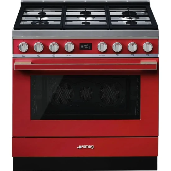 smeg portofino CPF9GMR Cucina Portofino rosso