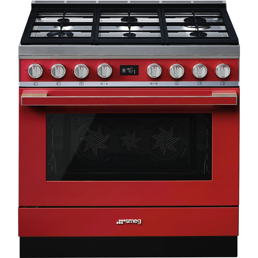 smeg portofino CPF9GMR Cucina Portofino rosso