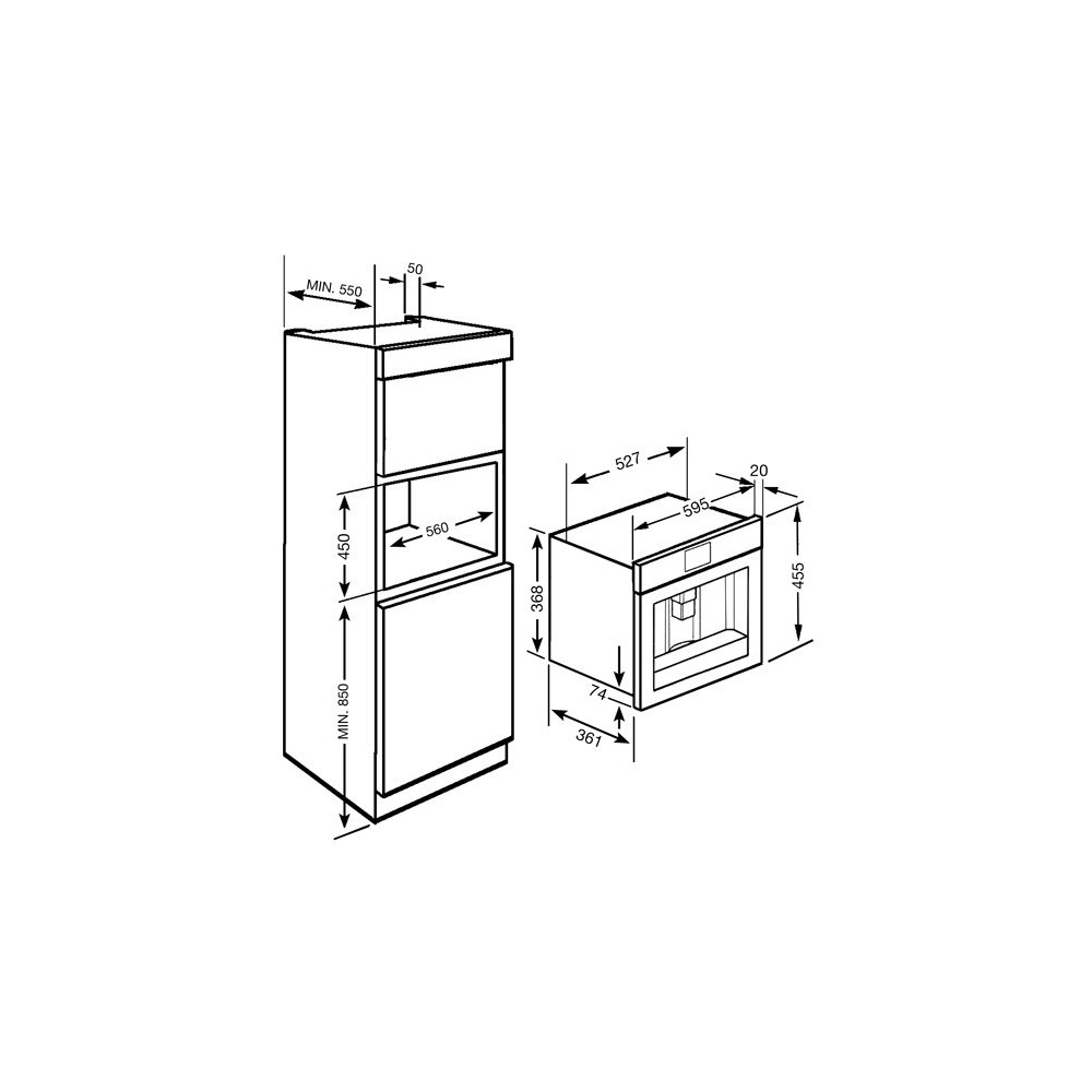 smeg cmsc451 带卡布奇诺咖啡机的咖啡机