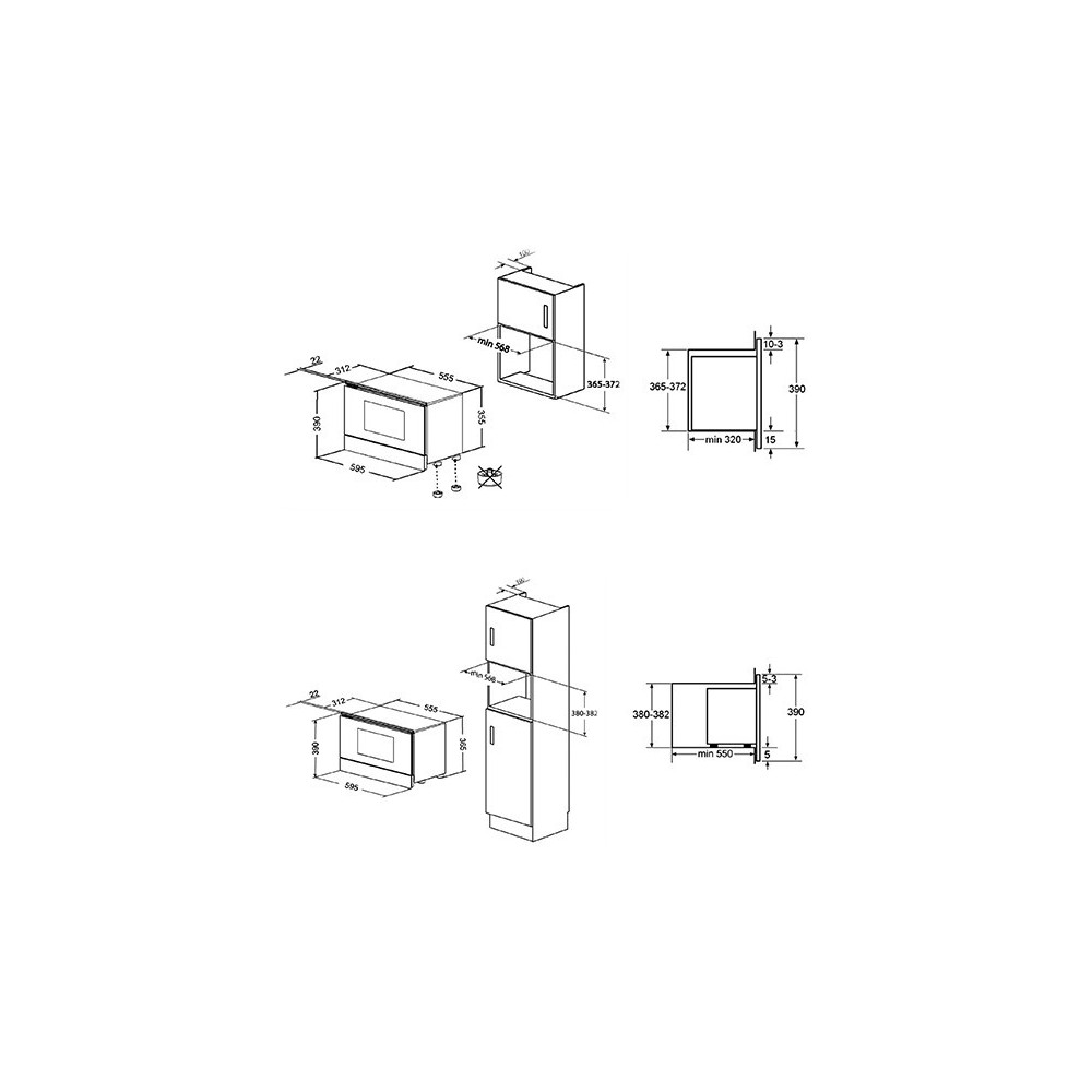smeg mp6322x Micro-ondes