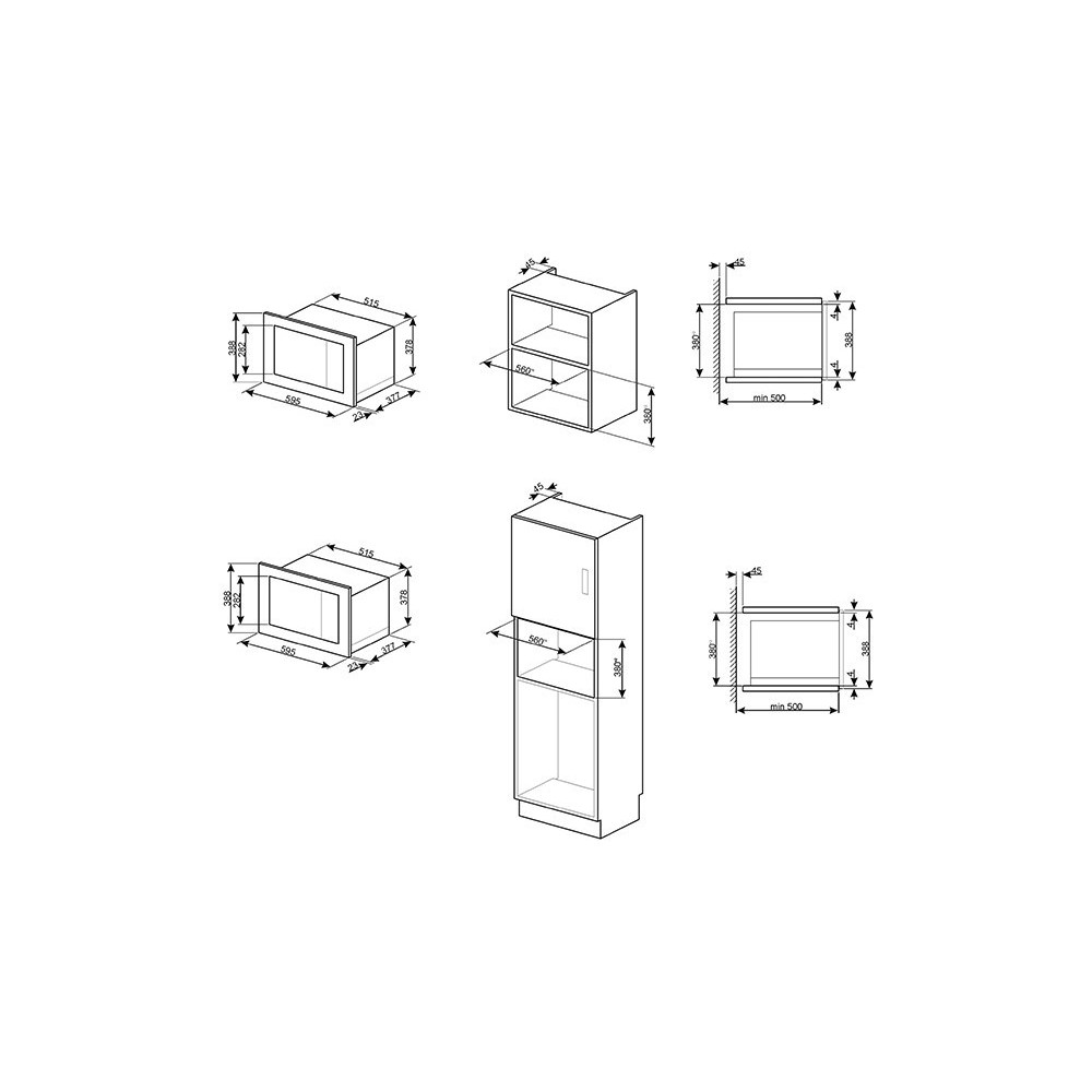 smeg FMI325X Horno microhondas