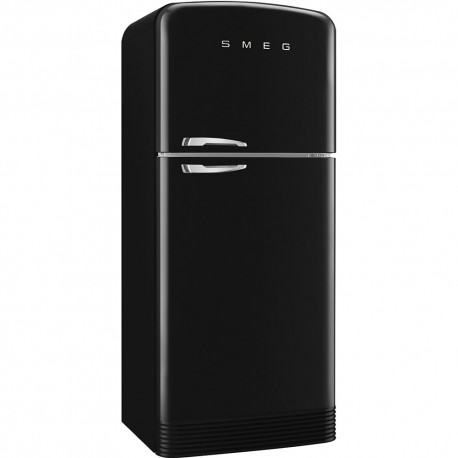 Smeg schwarzer Smeg 50s Kühlschrank, 80 cm: modernes und elegantes