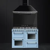 smeg KT110BLE Cappa a Parete 110 cm, nera