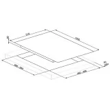 smeg pxl6106 TABLE DE CUISSON, 100 CM, GAZ, DOLCE STIL NOVO